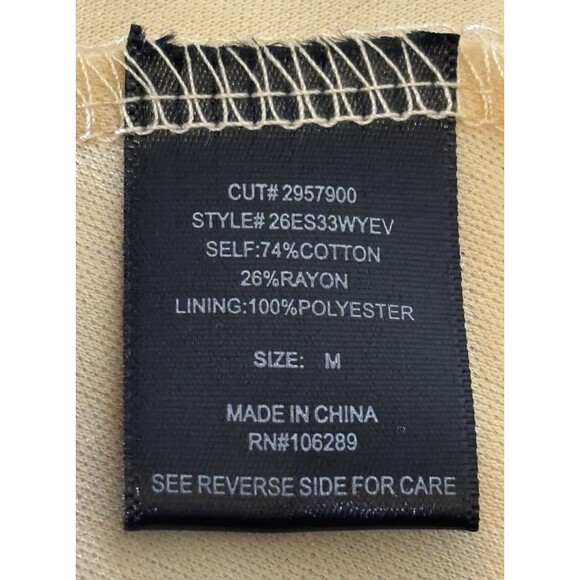 Trixxi Women’s Size Medium Yellow Floral Tiered Ric Rac Trim Mini Dress - Picture 6 of 7